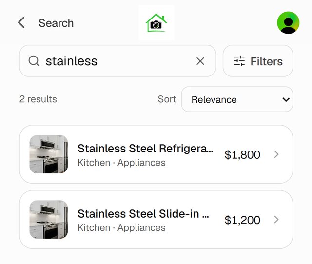 Searching for stainless finds two kitchen items