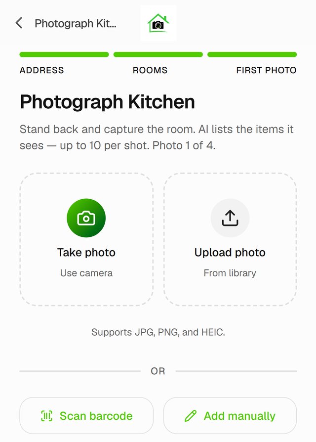 Photograph Kitchen: Take photo or Upload photo